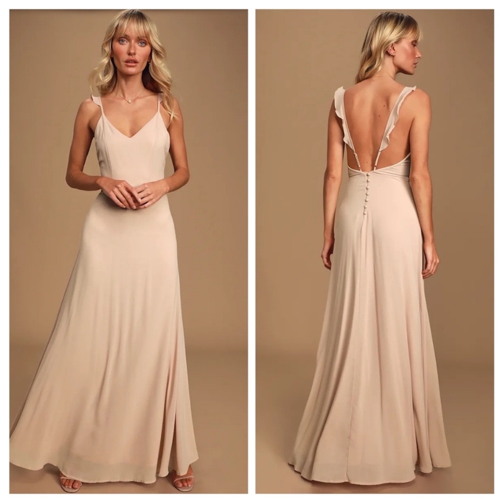 Lulus Meteoric Rise Dress in Blush